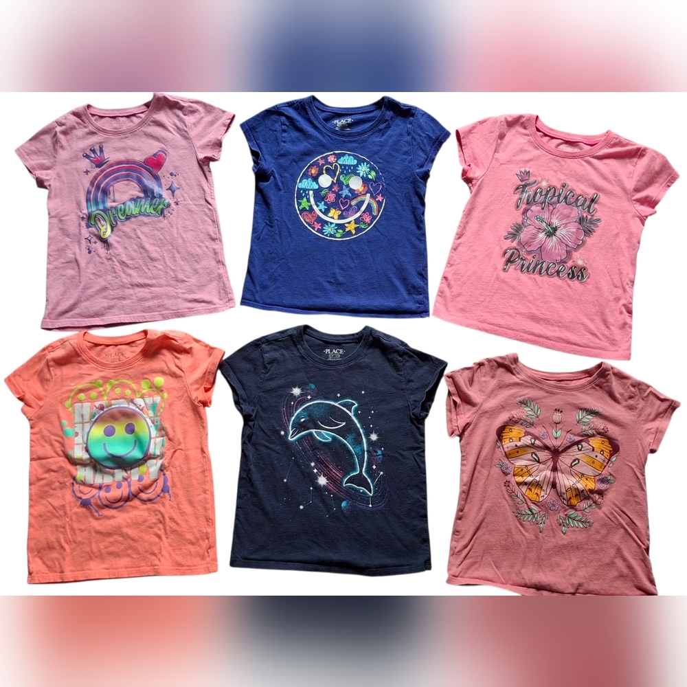 Little girl pre school kindergarten tee shirts size XS